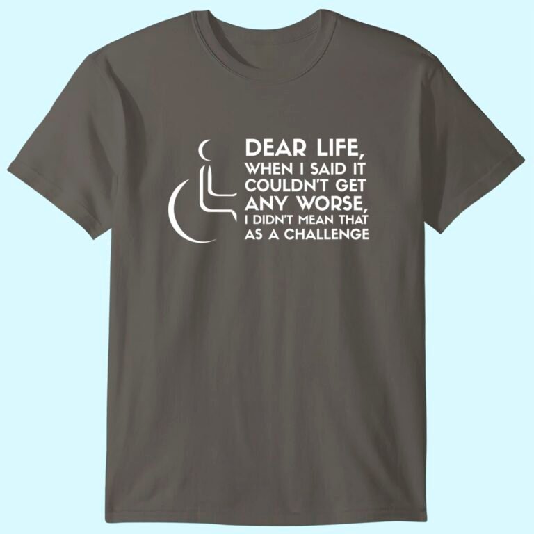 Funny Handicap Wheelchair Apparel Disability Amputee T-shirt