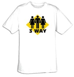 Funny Shirt 3 Way Sign Humor Tee Shirt