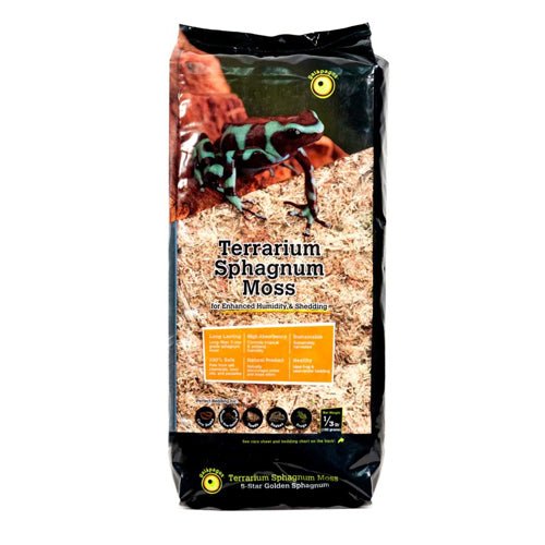Galapagos, Galapagos 5-Star Terrarium Sphagnum Moss Substrate, Gold, 1 Each/0.33 lb