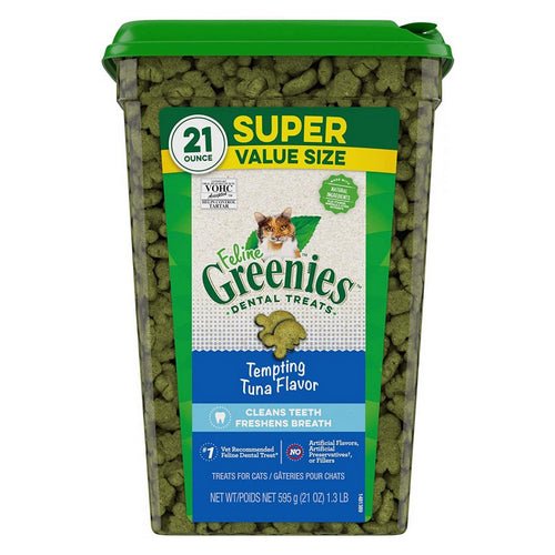 Greenies, Greenies Feline Dental Treats Tempting Tuna Flavor, 21 oz