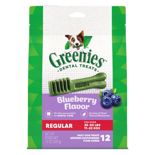Greenies, Greenies Regular Blueberry Treat Pack, 12 Oz