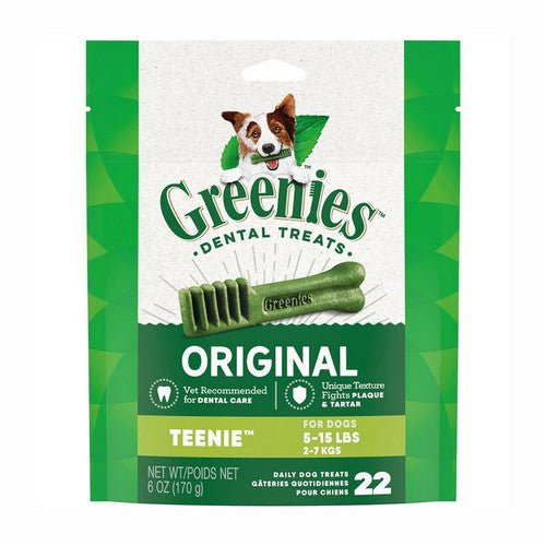Greenies, Original Teenie Dental Dog Treats, 6 Oz