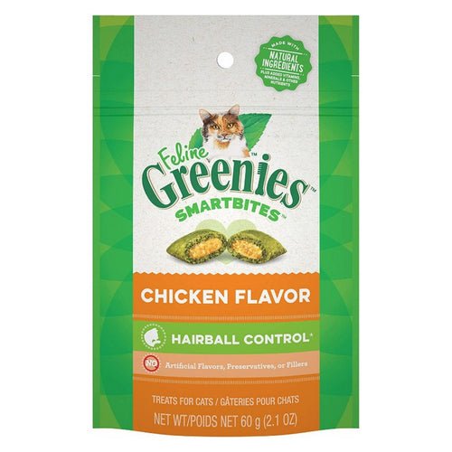Greenies, SmartBites Hairball Control Chicken Flavor Cat Treats, 2.1 oz