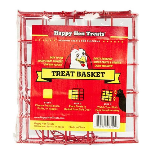 Happy Hen Treats, Poultry Treat Square Basket, 1 Each