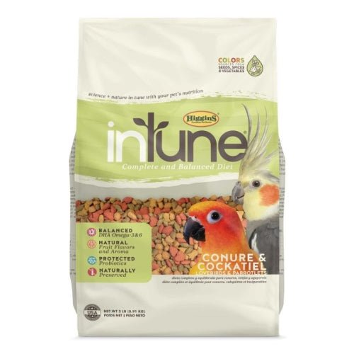 Higgins, Higgins Intune Conure/Cockatiel, 2Lbs