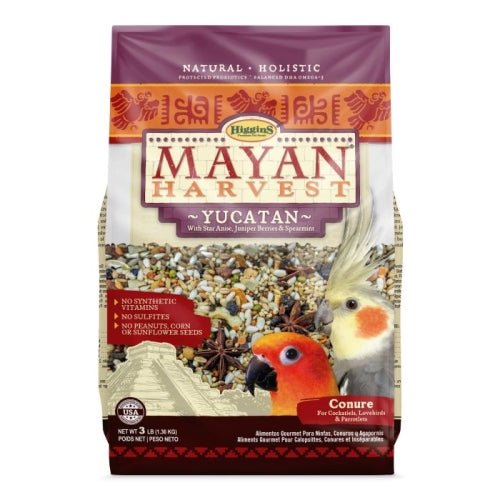 Higgins, Higgins Mayan Harvest Yucatan Blend Small Hookbill, 3 Lbs