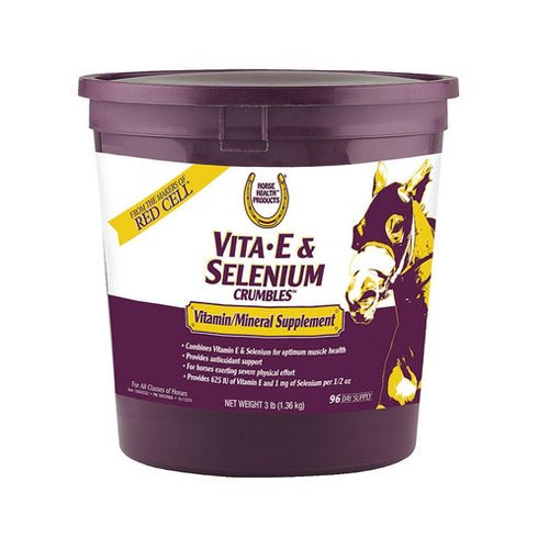 Horse Health Products, Vita E & Selenium Crumbles Horse Supplement, 3 Lbs