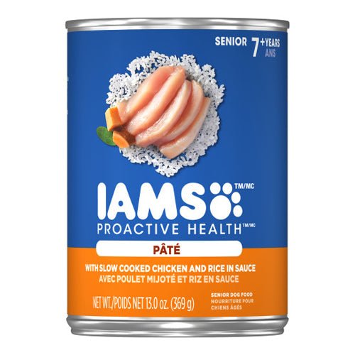 Iams, IAMS Proactive Health Paté Senior Wet Dog Food, Chicken & Rice, 12Each/12.3 Oz