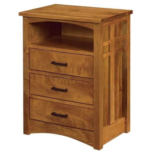 Kascade 3-Drawer with Opening Nightstand