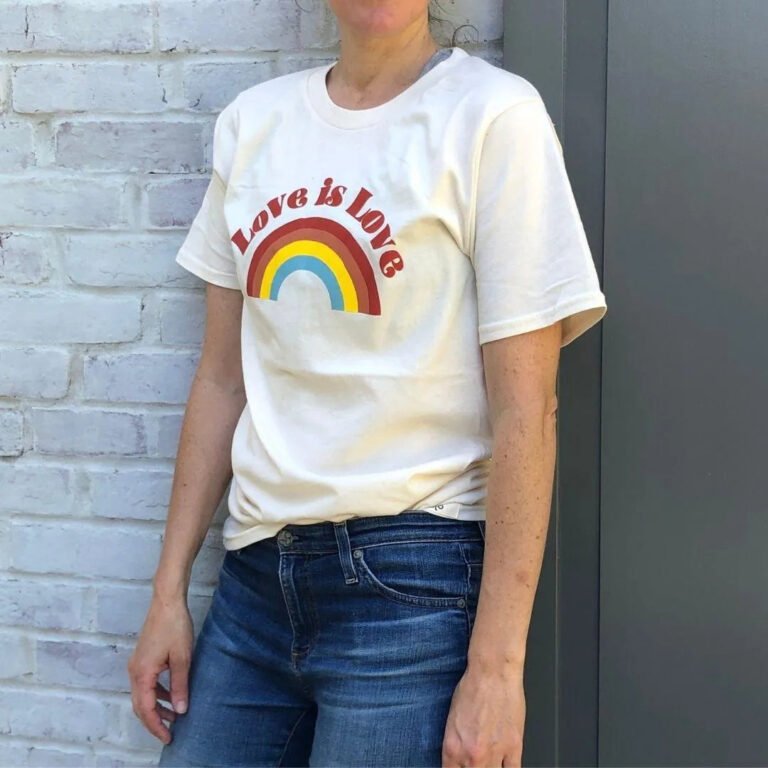 Adult Love and Pride Organic Cotton T-shirt – XS