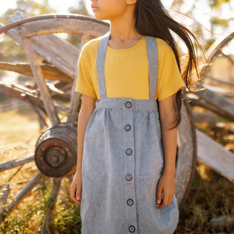 Parker Pinafore Skirt – Pre-loved – Size 6 ♻️