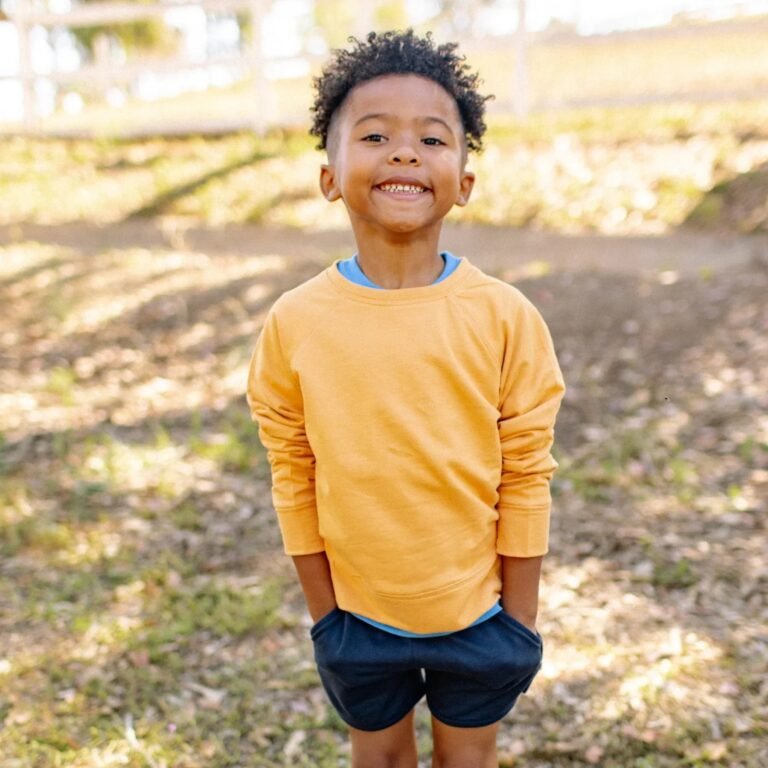 Stevie Raglan Sweatshirt – Butterscotch – Sample – Size 8