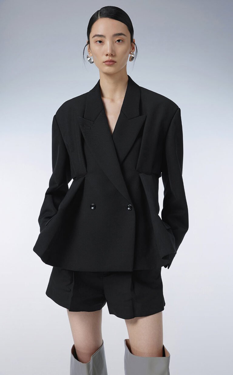 Blazer / JNBY Wool Blazer in Pleated-detail