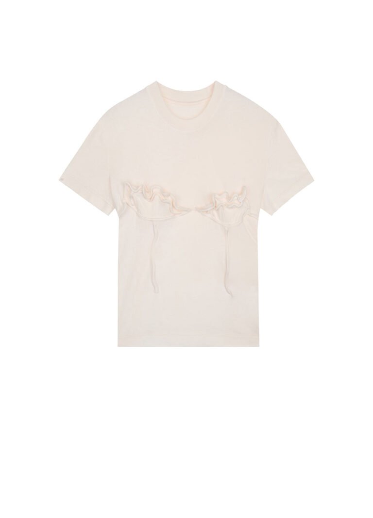 T-shirt /JNBY Drawstring Aluminum Wire Short-sleeved T-shirt