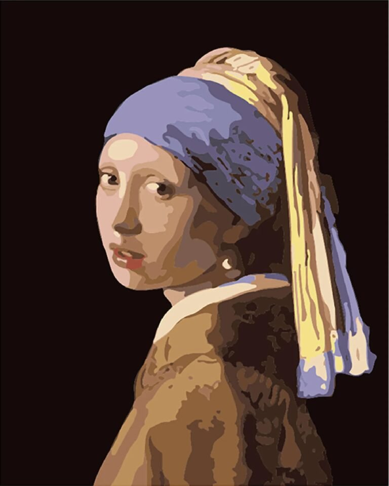Girl with a Pearl Earring-Paint By Numbers