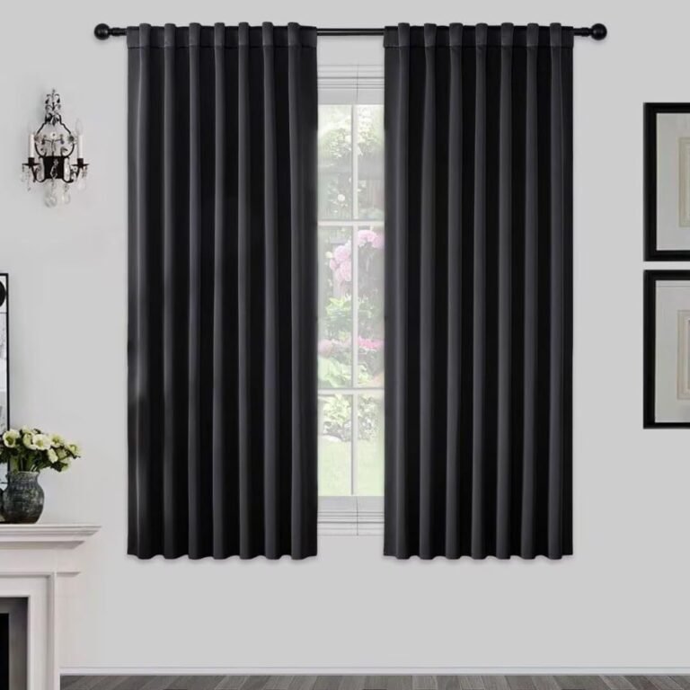Joydeco 72 Inch Blackout Curtains for Bedroom, Black Out Curtains 72 Inch Long, Room