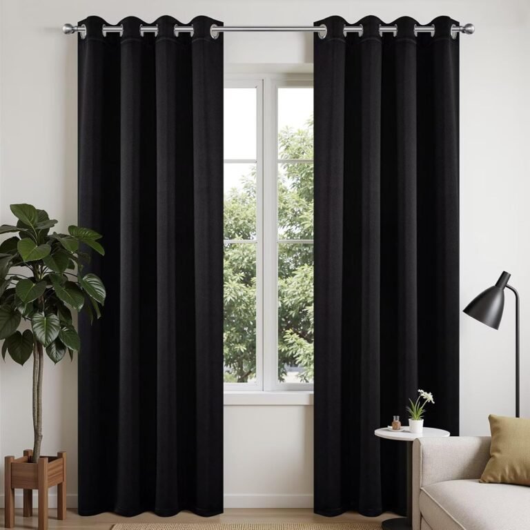 Joydeco Blackout Curtains 108 Inch Long 2 Panels Set, Thermal Insulated Long Curtains&