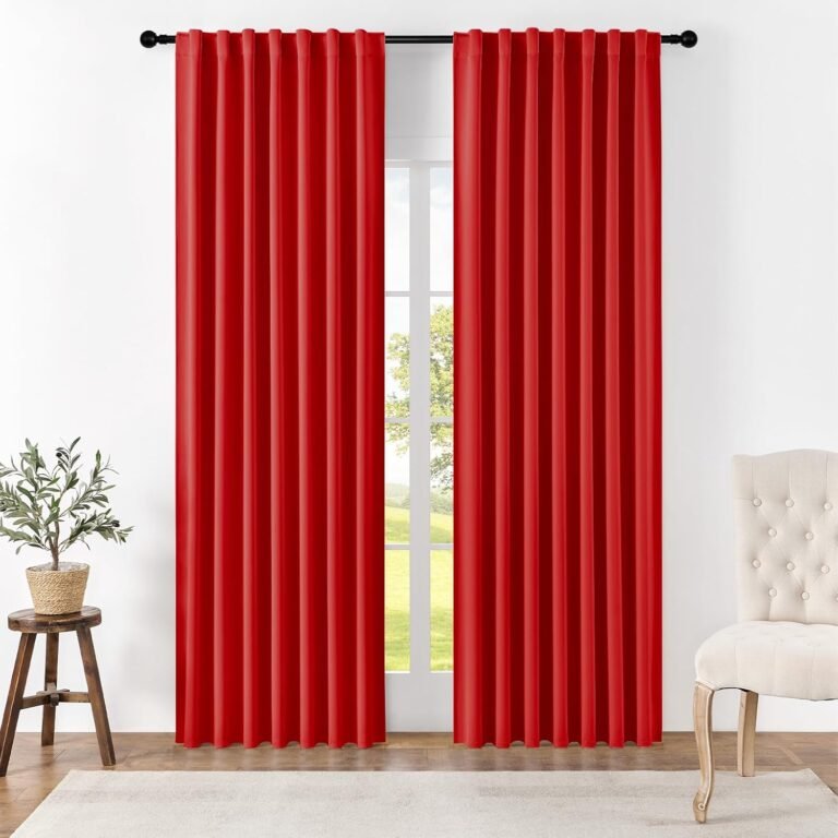 Joydeco Blackout Curtains for Bedroom, Thermal Insulated Blackout Curtains, Room — Darkening Drapes Living