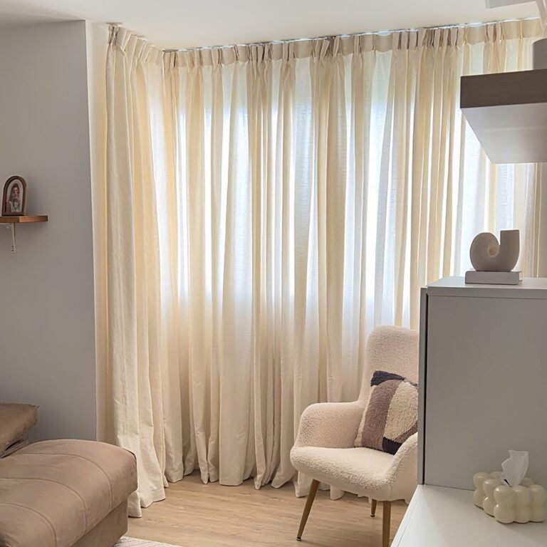 Joydeco Custom Linen Living Room Curtain