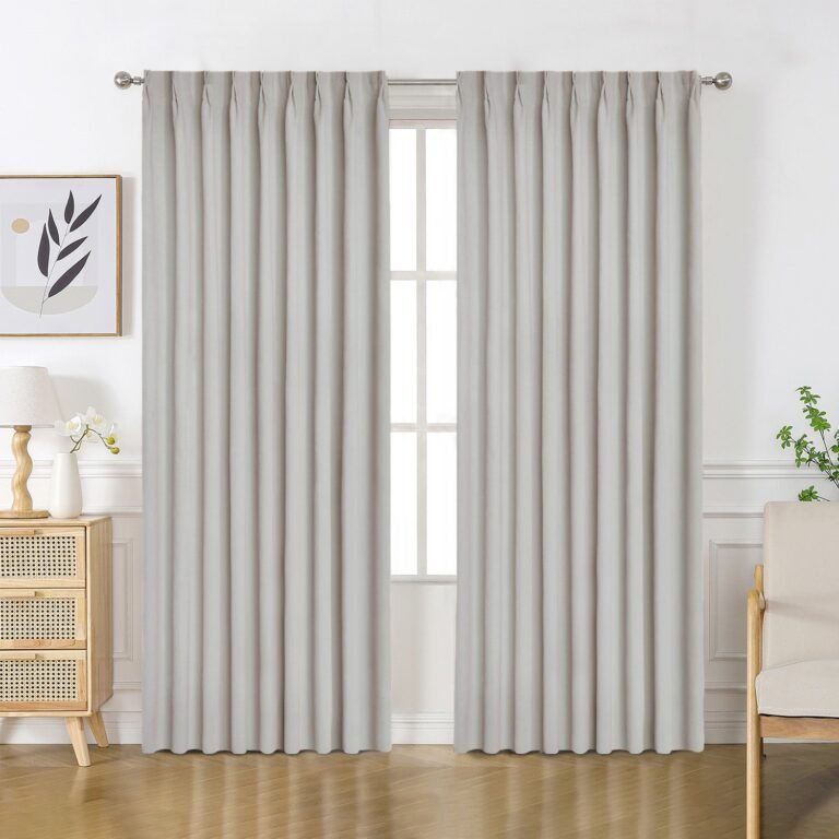 Joydeco Custom Velourette Chenille Blackout Curtain