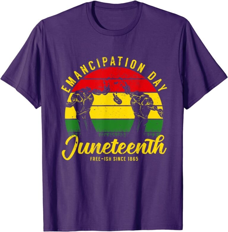 Juneteenth Emancipation Day Vintage Cool Melanin Black Pride T-shirt