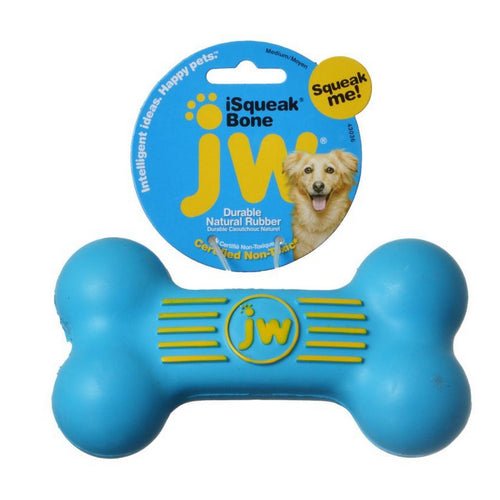 iSqueak Bone – Rubber Dog Toy Medium