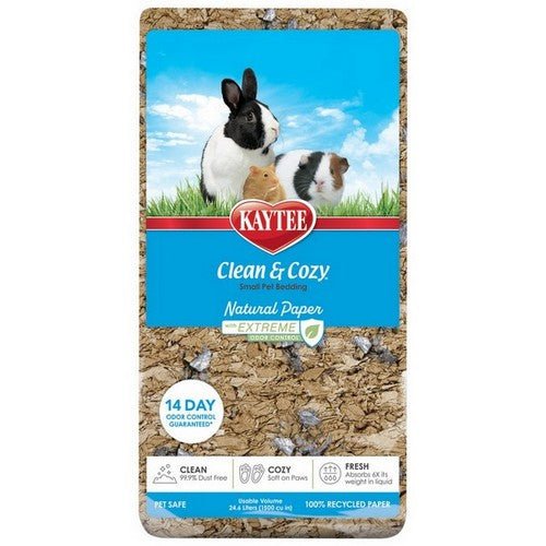 Kaytee, Kaytee Clean & Cozy Natural Paper with Extreme Odor Control Bedding, 24.6 Liters