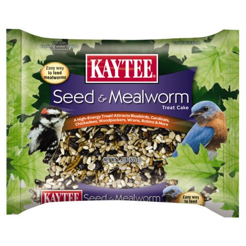 Kaytee, Kaytee Seed & Mealworm Cake, 1 Each/1.4 lb