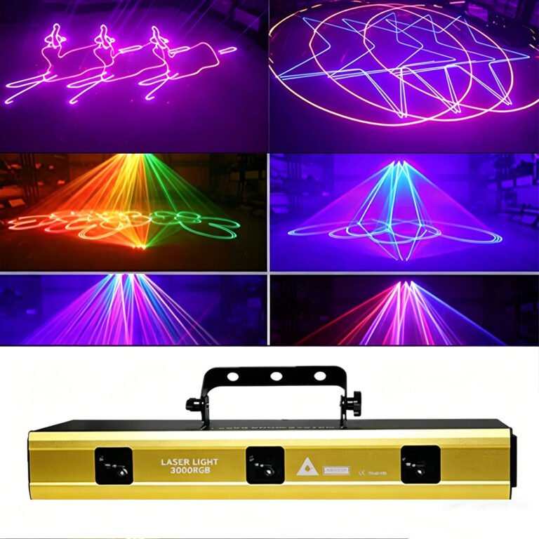 3-head RGB animation laser light-A19