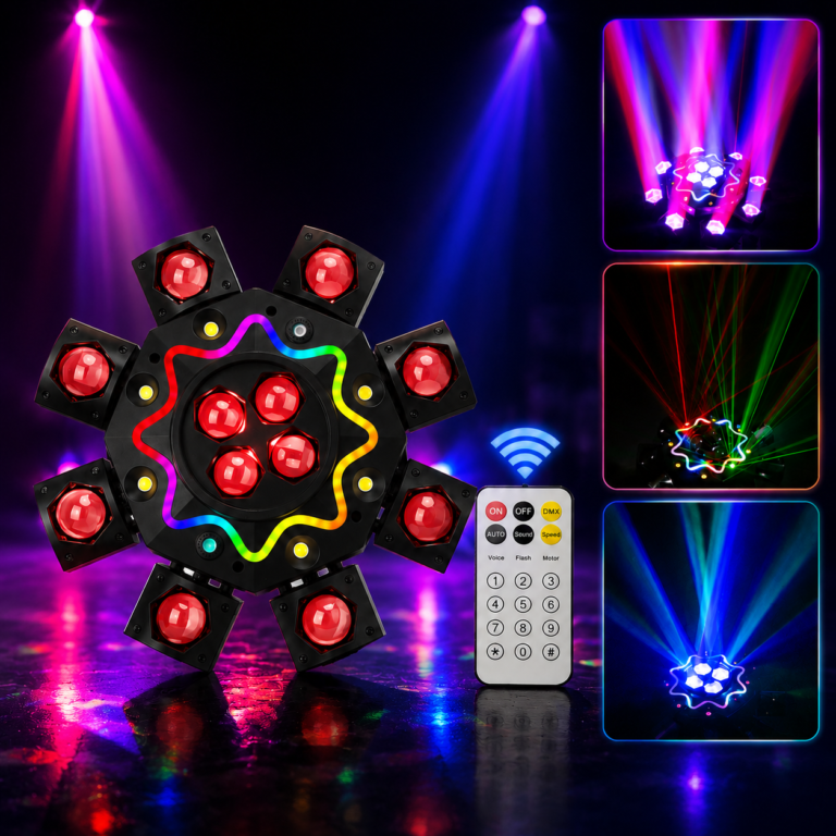 Bee Eye 8 Arm Moving Head Stage Light DJ KTV Party Light-E81