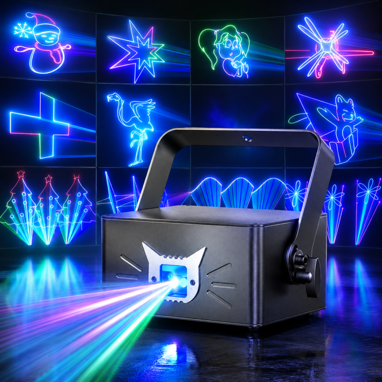 Rechargeable 3D Animation App Laser Light – A34