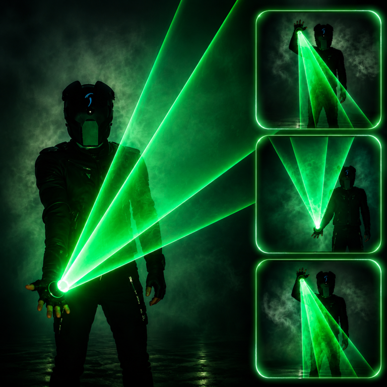 Rotating Laser Gloves Set – LED Light Up Party & Dance Props-M10