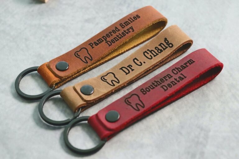 SLIM Dentist Owner Keychain, Personalized Dentist Keychain, Clinic Owner Gift, Dentist