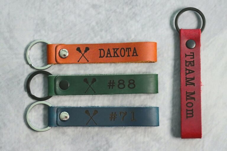 SLIM Lacrosse Keychain, Lacrosse Team Gifts, Lacrosse Senior Night Gifts, Personalized — End Season Banquet