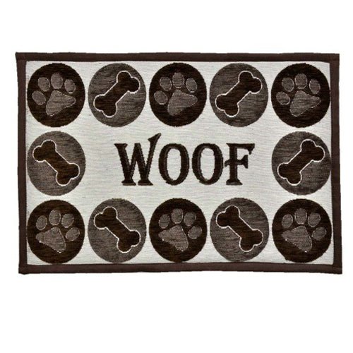 Loving Pets, Loving Pets Fashion Mat Woof Chenille, Multi-Color, 1 Each