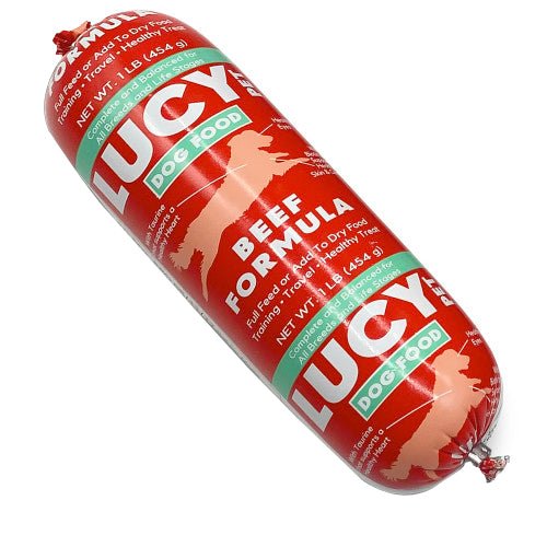 Lucy Pet Products, Lucy Pet Products Dog Food Roll, Beef, 1 Each/1 lb