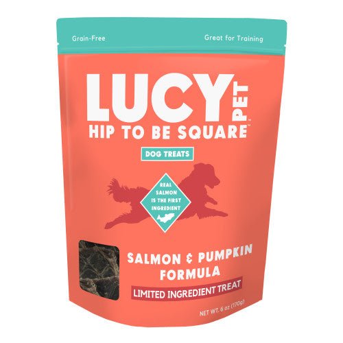 Lucy Pet Products, Lucy Pet Products Hip to Be Square Limited Ingredient Dog Treats — Salmon Pumpkin 1 Each 6 Oz