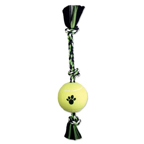 Mammoth Pet Products, Mammoth Pet Products 3 Knot Tug Dog toy w/4in Tennis Ball