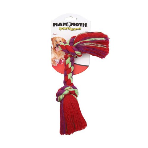 Mammoth Pet Products, Mammoth Pet Products Cottonblend 2 Knot Rope Tug Toy, Multi-Color
