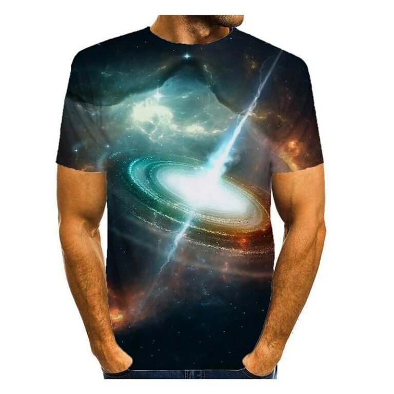 Men T Shirt 3d Print Graphic Short Sleeve Daily Tops