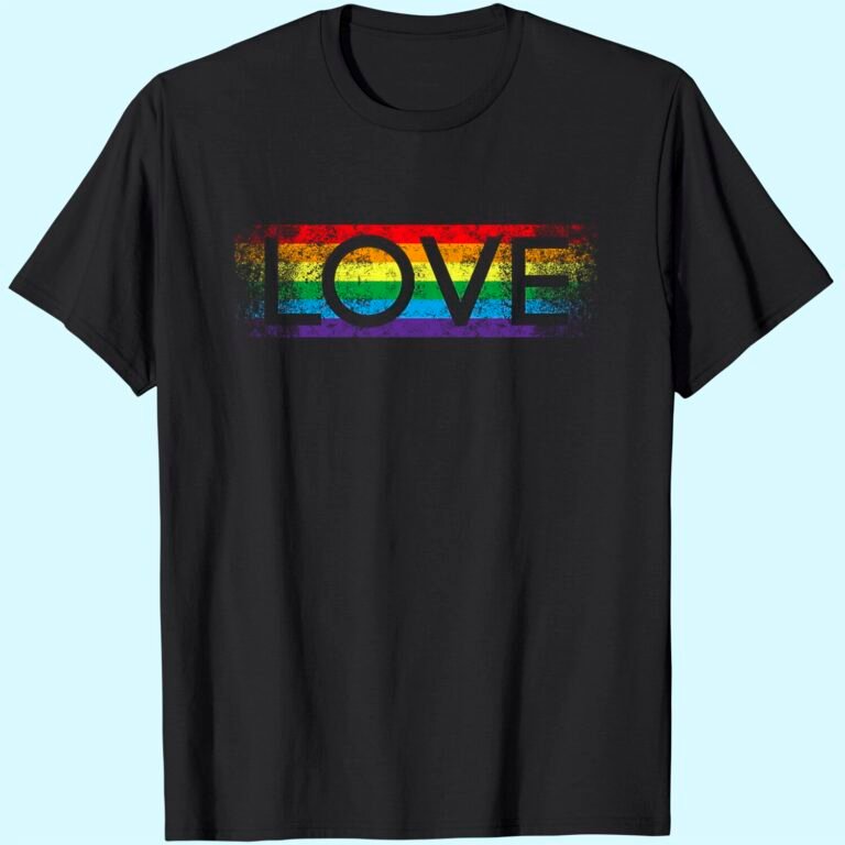 Men’s Gay Pride Rainbow Love T-shirt