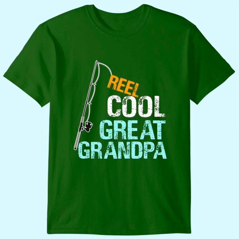 Mens Reel Cool Great Grandpa Gift From Granddaughter Grandson T-shirt
