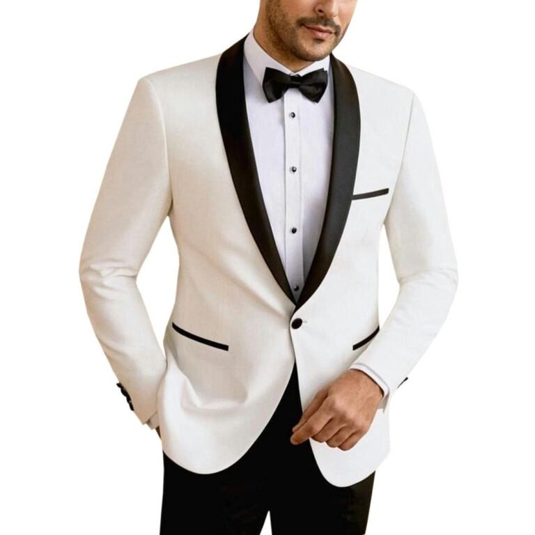 Men’s Suit Jacket Slim Fit One Button Shawl Lapel Tuxedo Wedding Groomsmen Blazer – 34R /
