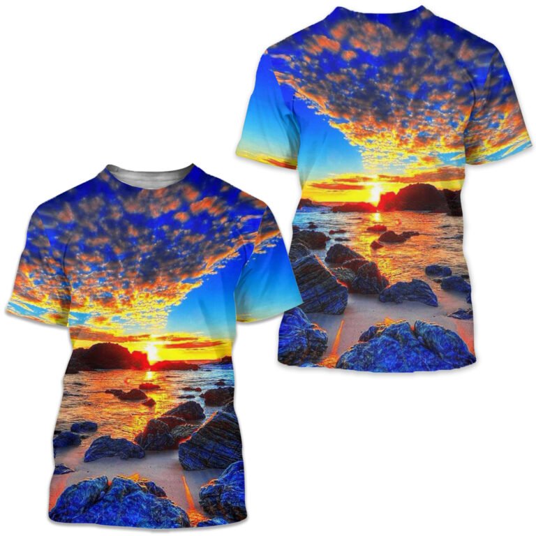 Men’s Tee T Shirt 3d Print Graphic Beach Print Short Sleeve Daily Tops