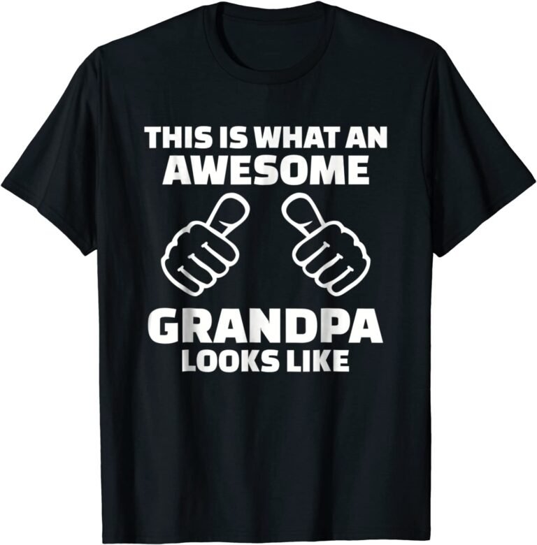 Mens This Is What An Awesome Grandpa Looks Like T-shirt