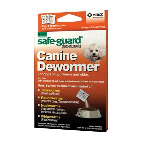 Merck Animal Health, Safe-Guard Dog Dewormer, 1 Gram