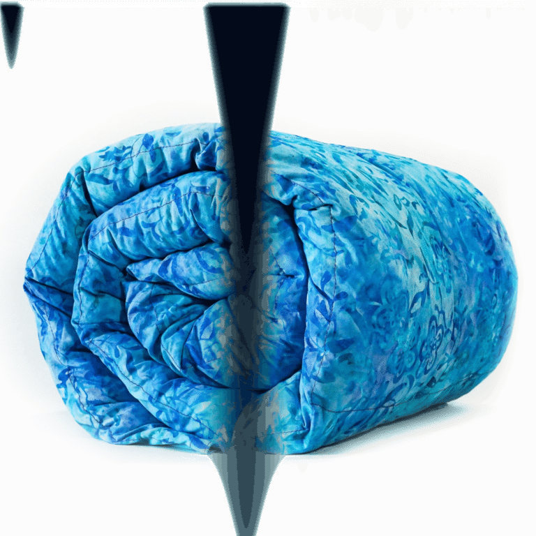 Blue Floral Weighted Blanket