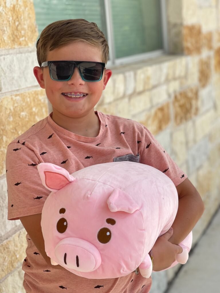Mel The Pig Mosaic Weighted Stuffed Animal