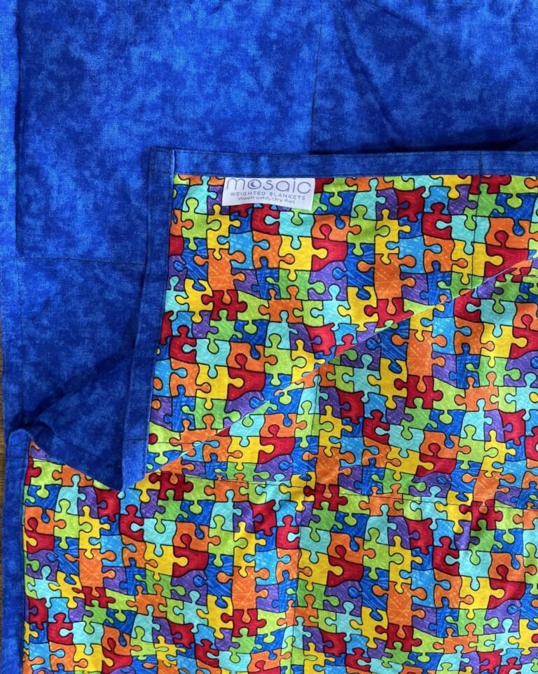 Puzzle Pieces Weighted Blanket