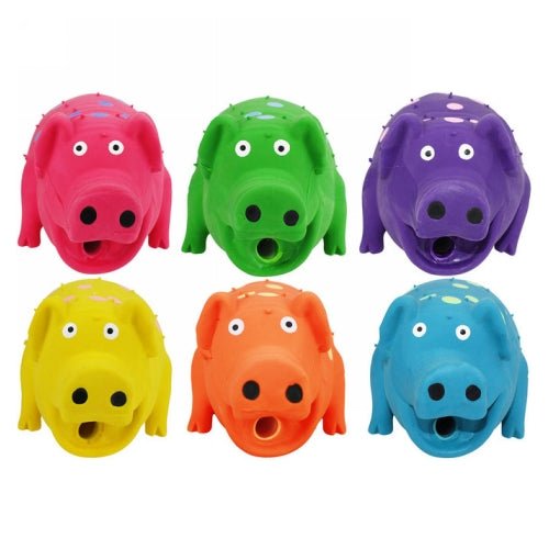 Goblets Pig Dog Toy 9″ Assorted Colors 1 Count by Multipet
